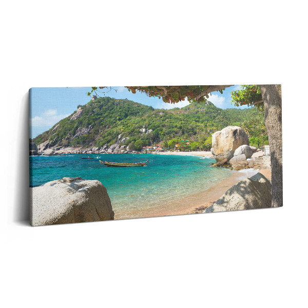 Obraz canvas 140x70 Widok na morze Koh Tao Tajlandia