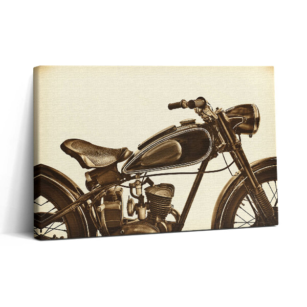 Nowoczesny obraz na płótnie 30x20 Retro sepia - motocykl w stylu vintage