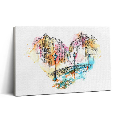 Obraz na płótnie 30x20 Architektura w kształcie serca