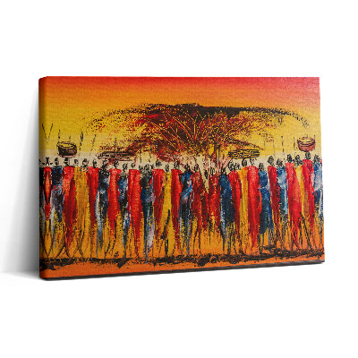 Obraz na płótnie 30x20 Plemię afrykańskie w Kenii