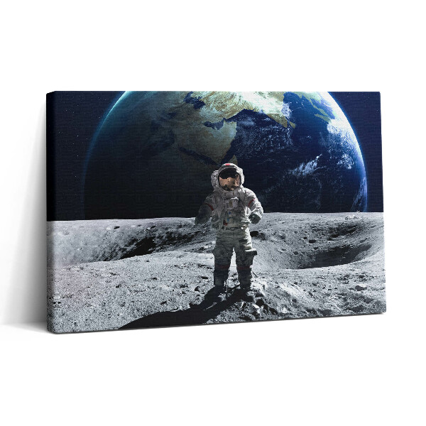 Obraz canvas 30x20 Astronauta na Księżycu