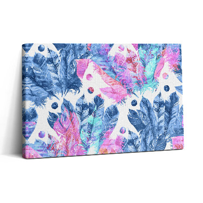 Obraz canvas 30x20 Kolorowe pióra