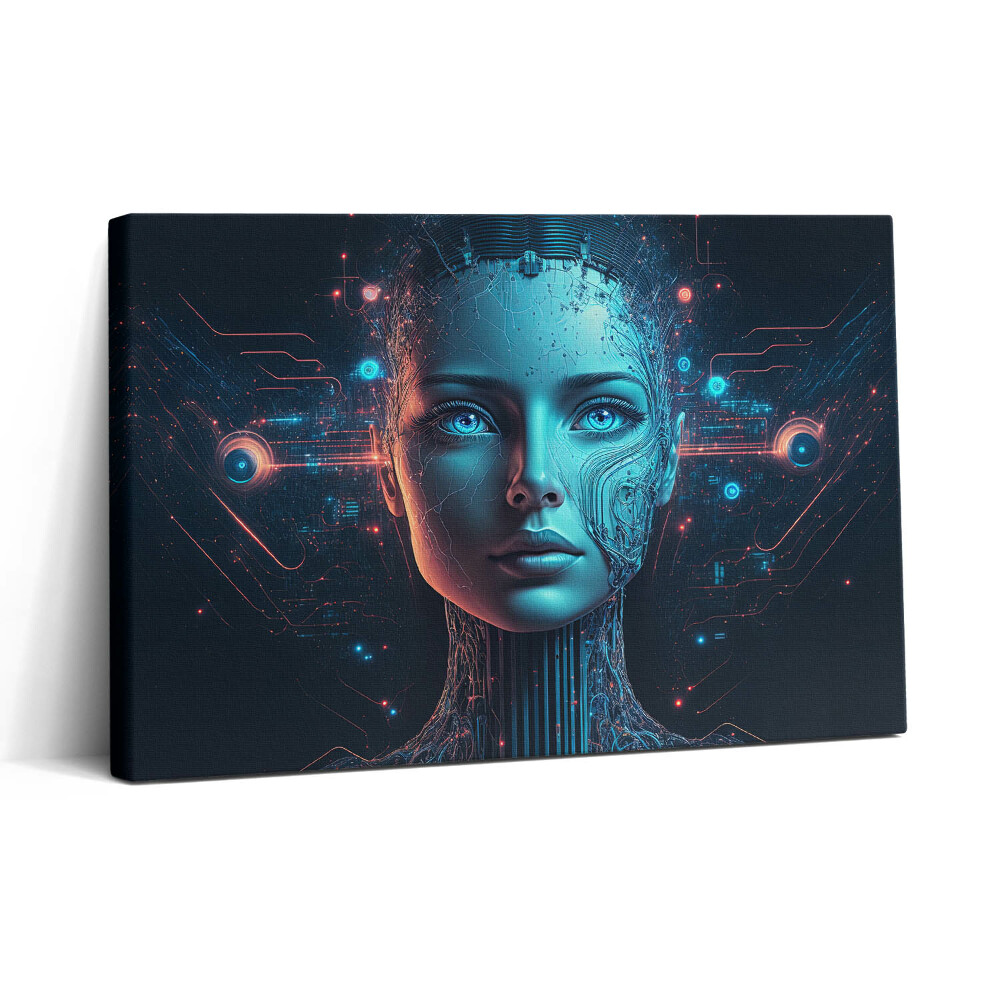 Obraz canvas 30x20 Sztuczna inteligencja - robot żeński