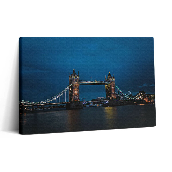 Obraz canvas 30x20 Tower Bridge w Londynie nocą