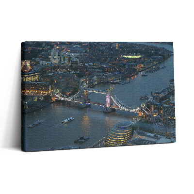 Obraz canvas 30x20 Tower Bridge w Londynie nocą