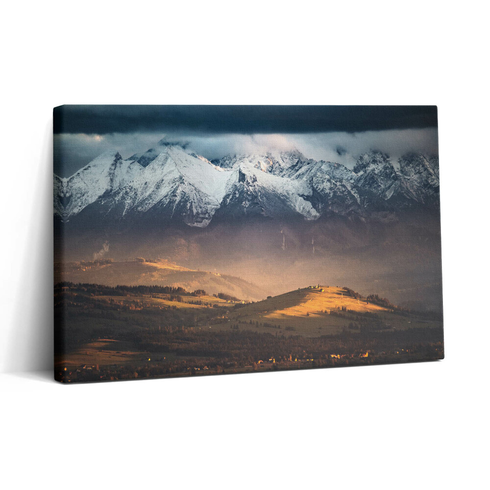 Obraz canvas 30x20 Tatry w zimowej panoramie