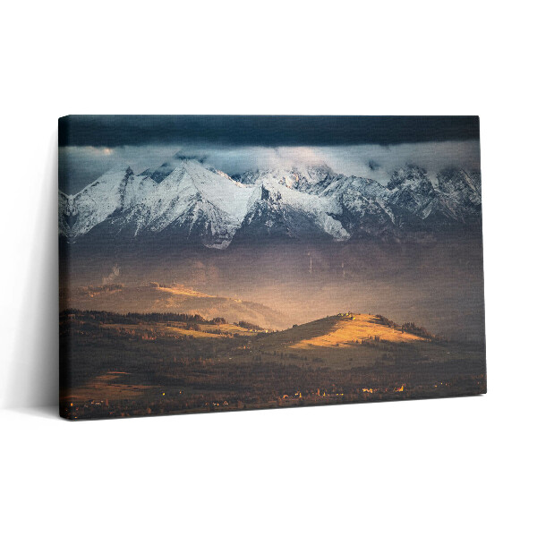 Obraz canvas 30x20 Tatry w zimowej panoramie