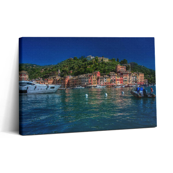 Obraz canvas 30x20 Statki pływające w Portofino