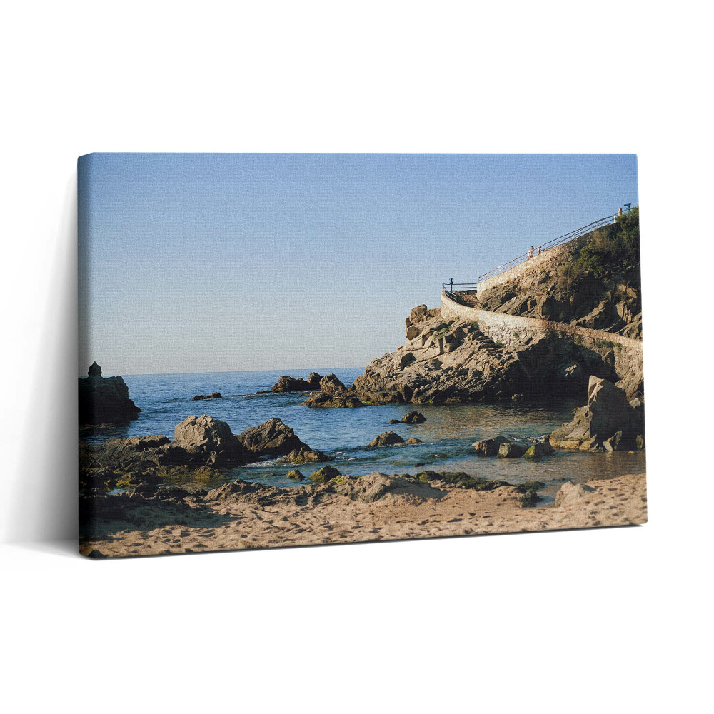 Obraz canvas 30x20 Plaża na wybrzeżu Costa Brava