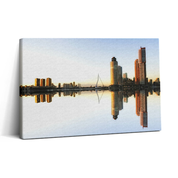 Obraz canvas 30x20 Miasto nad rzeką