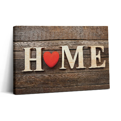 Obraz na płótnie 30x20 Napis w domu