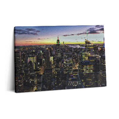 Obraz canvas 60x40 Miasto o zachodzie słońca