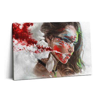 Obraz canvas 60x40 Portret indyjskiej kobiety