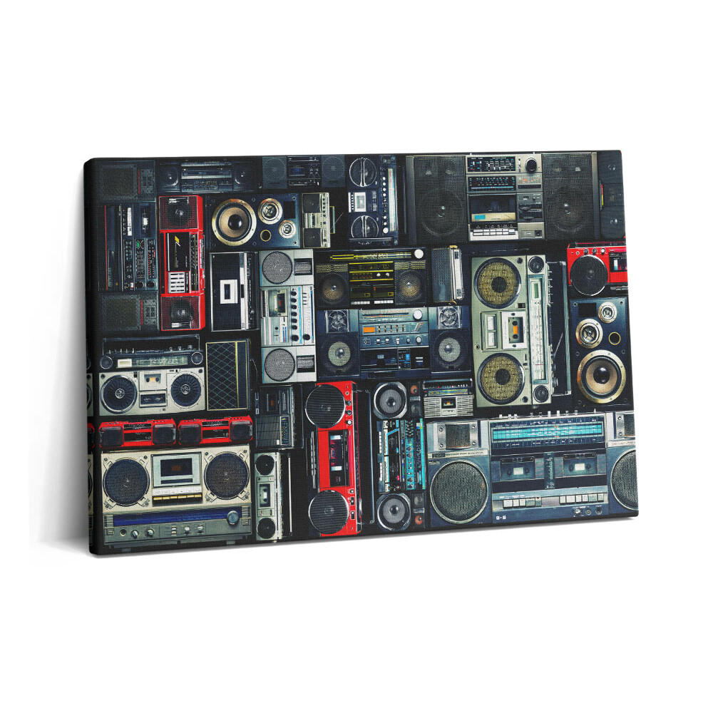 Obraz canvas 60x40 Muzyka - Vintage Boombox