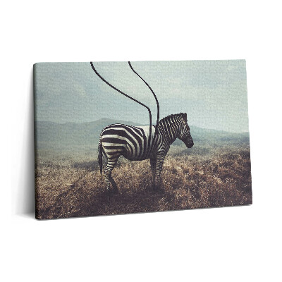 Obraz canvas 60x40 Ilustracja w paski zebry