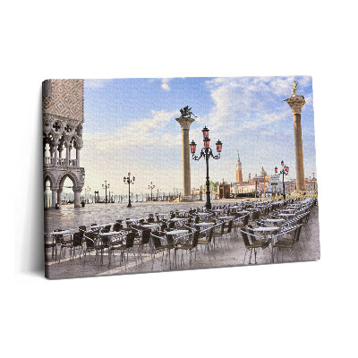 Obraz canvas 60x40 Tradycyjny rynek w Wenecji