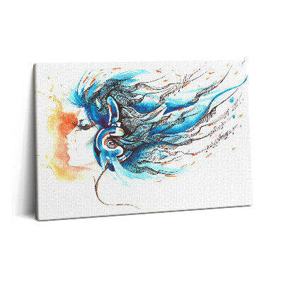 Obraz canvas 60x40 Muzyka brzmi ilustracja