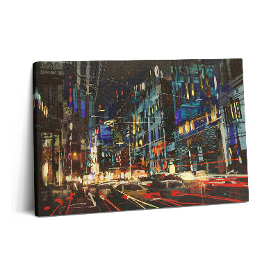 Obraz canvas 60x40 Miasto nocą