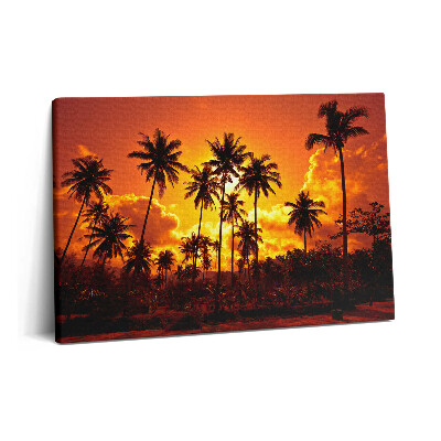 Obraz canvas 60x40 Palmy Tajlandia Plaża Klong Prao