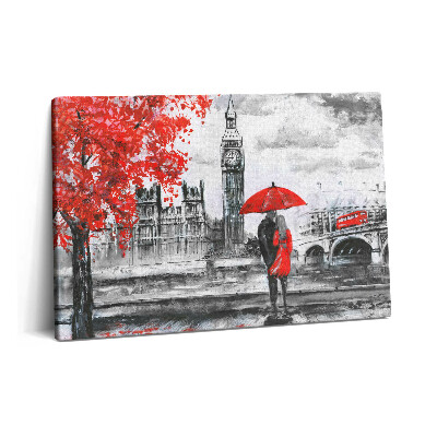 Obraz canvas 60x40 Panoramę miasta Big Ben w Londynie