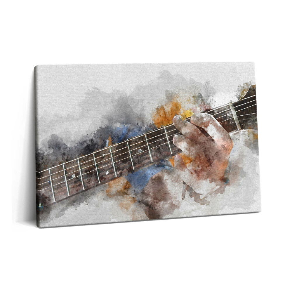 Obraz canvas 60x40 Malowana gitara