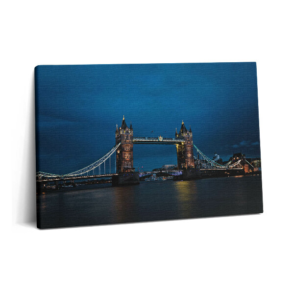 Obraz canvas 60x40 Tower Bridge w Londynie nocą