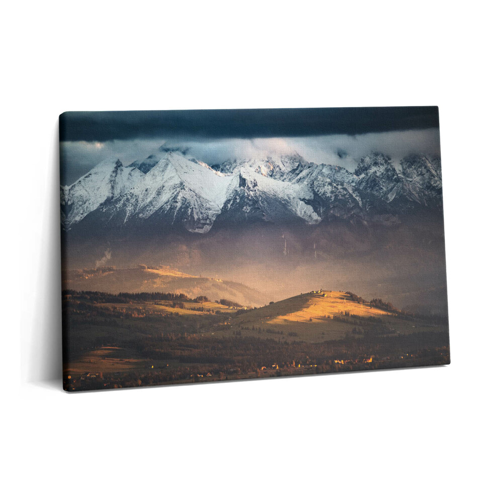 Obraz canvas 60x40 Tatry w zimowej panoramie