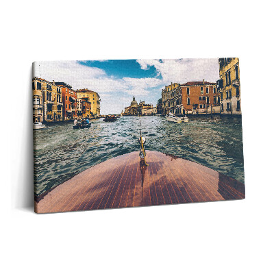 Obraz canvas 60x40 Motorówka na rzece