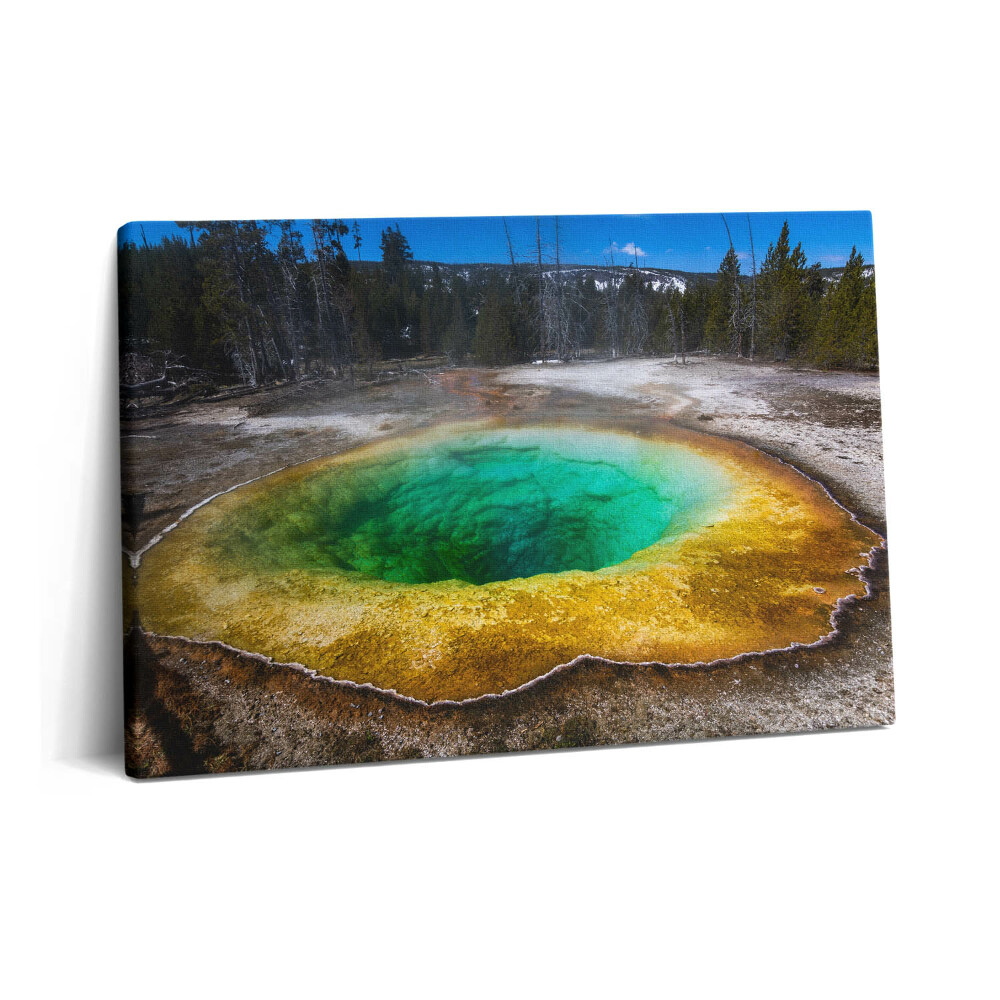 Obraz canvas 60x40 Gorące źródła w Yellowstone