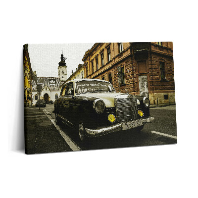 Obraz canvas 60x40 Stary mercedes z Zagrzebia