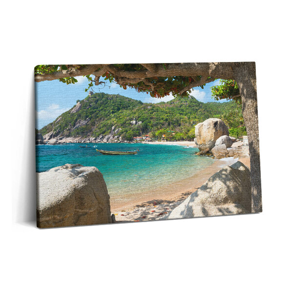 Obraz canvas 60x40 Widok na morze Koh Tao Tajlandia