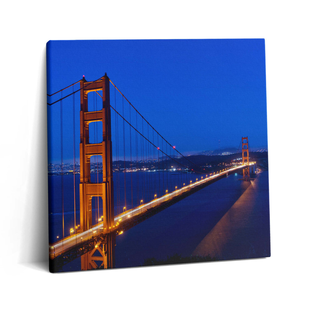 Foto-obraz canvas 60x60 Widok na most Golden Gate