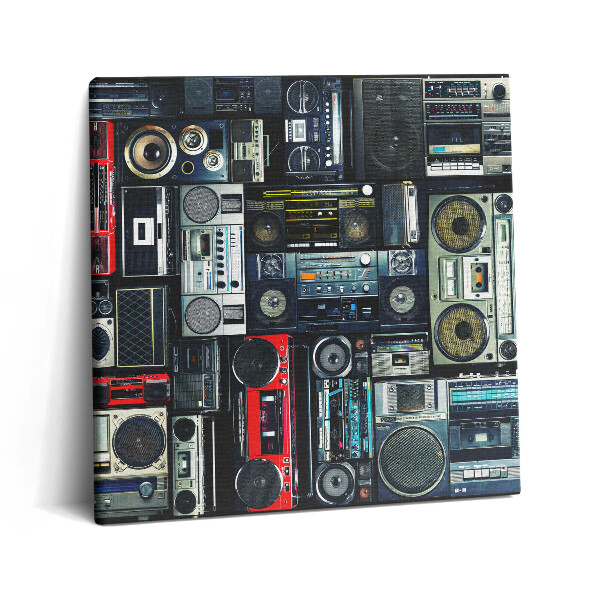 Foto obraz ze zdjęcia 60x60 Muzyka - Vintage Boombox