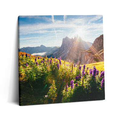 Foto obraz ze zdjęcia 60x60 Krajobraz Dolomitów