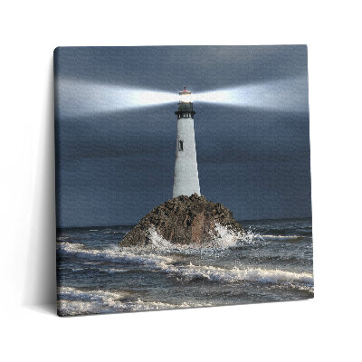 Obraz canvas 60x60 latarnia morska