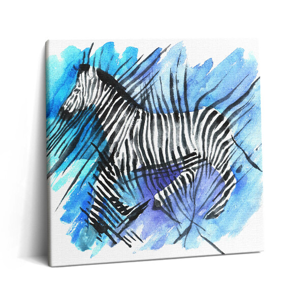 Obraz canvas 60x60 Malowana zebra