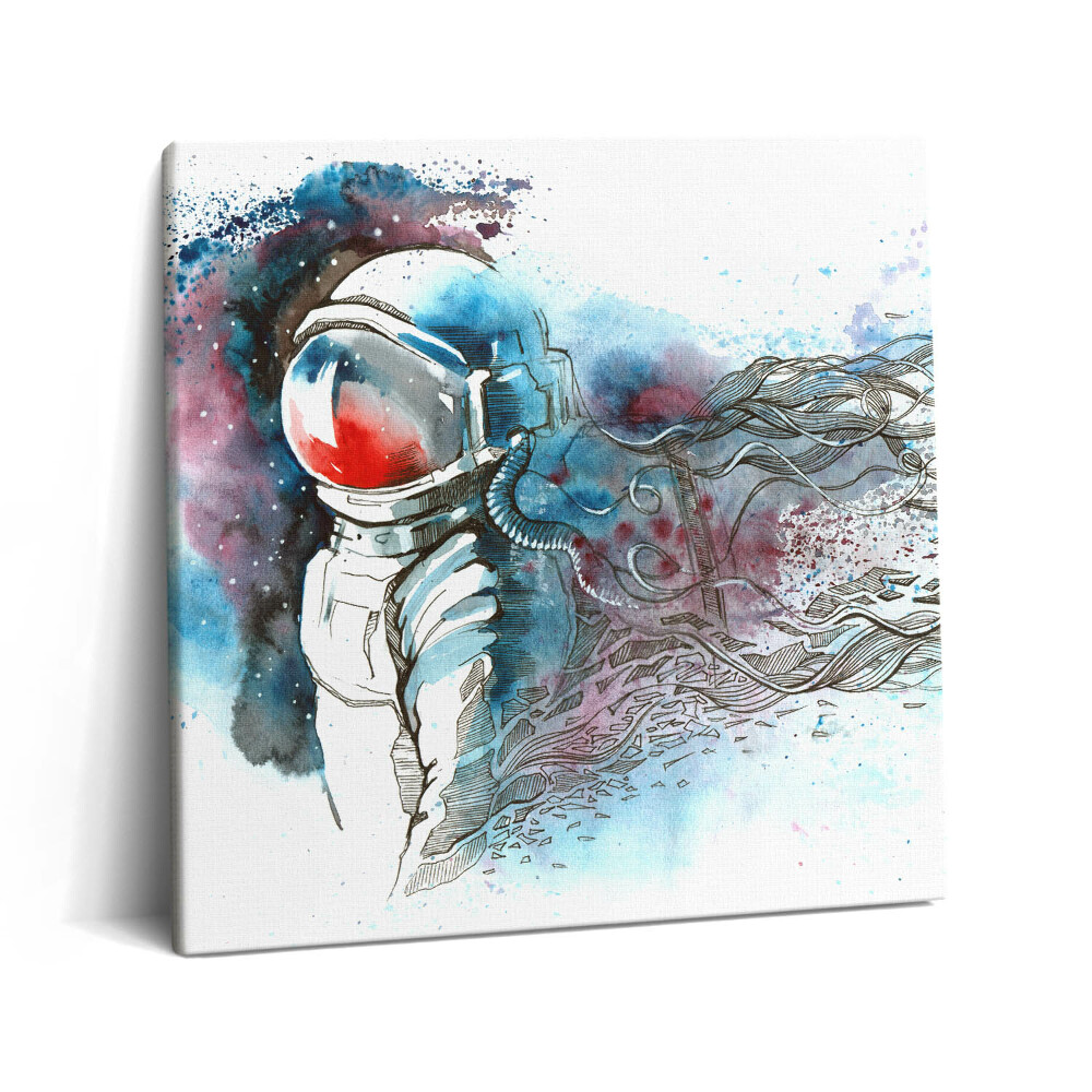 Obraz canvas 60x60 Abstrakcja astronauty