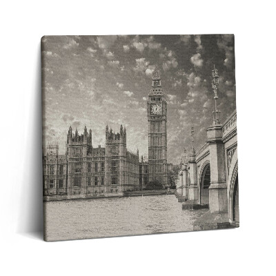 Foto obraz ze zdjęcia 60x60 Londyn Anglia Big Ben