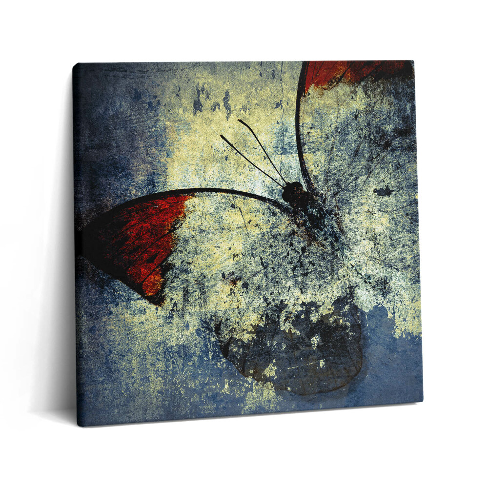 Obraz canvas 60x60 Motyl w stylu vintage