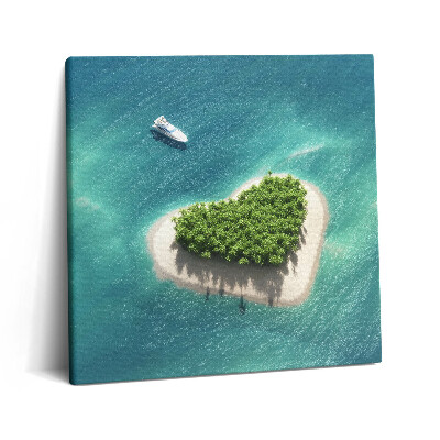 Obraz canvas 60x60 Wyspa Serca