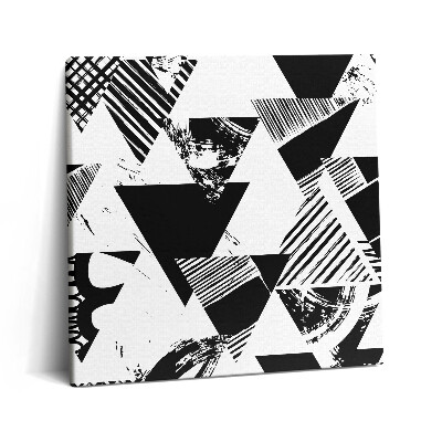 Foto obraz canvas 60x60 Abstrakcyjny wzór geometryczny trójkąty