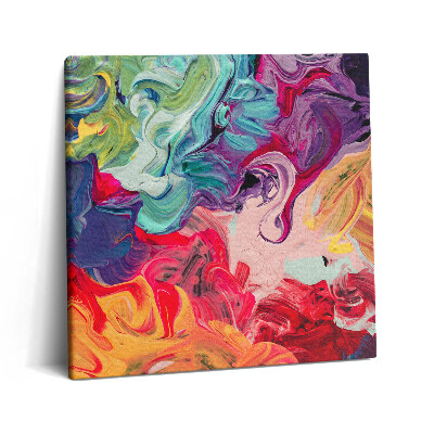 Foto obraz canvas 60x60 Kolorowa abstrakcja
