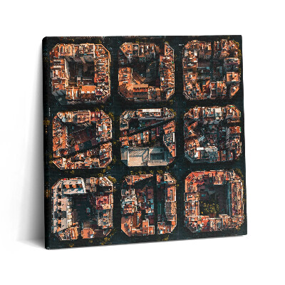 Foto-obraz canvas 60x60 Miasto geometrii Barcelona