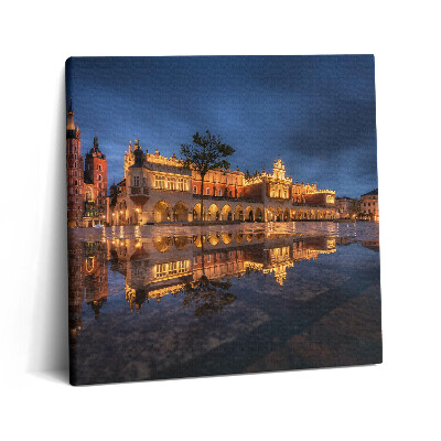 Foto obraz canvas 60x60 Krakowski Rynek Sukiennice