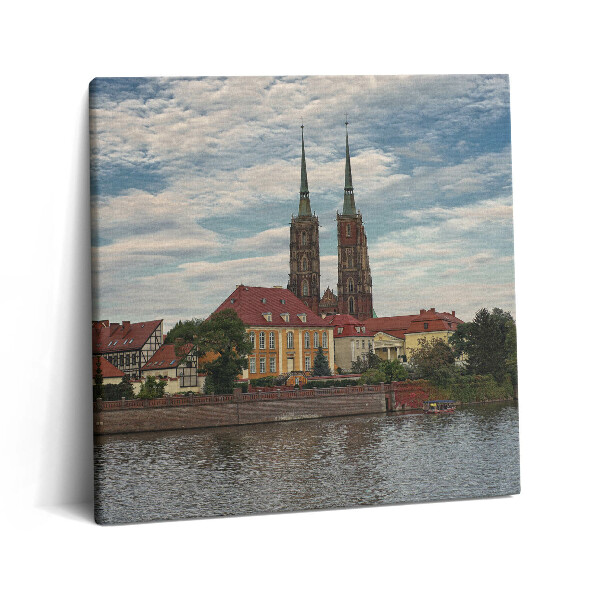 Foto-obraz canvas 60x60 Kościół we Wrocławiu