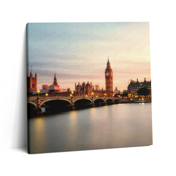 Foto-obraz canvas 60x60 Panorama Big Bena w Londynie