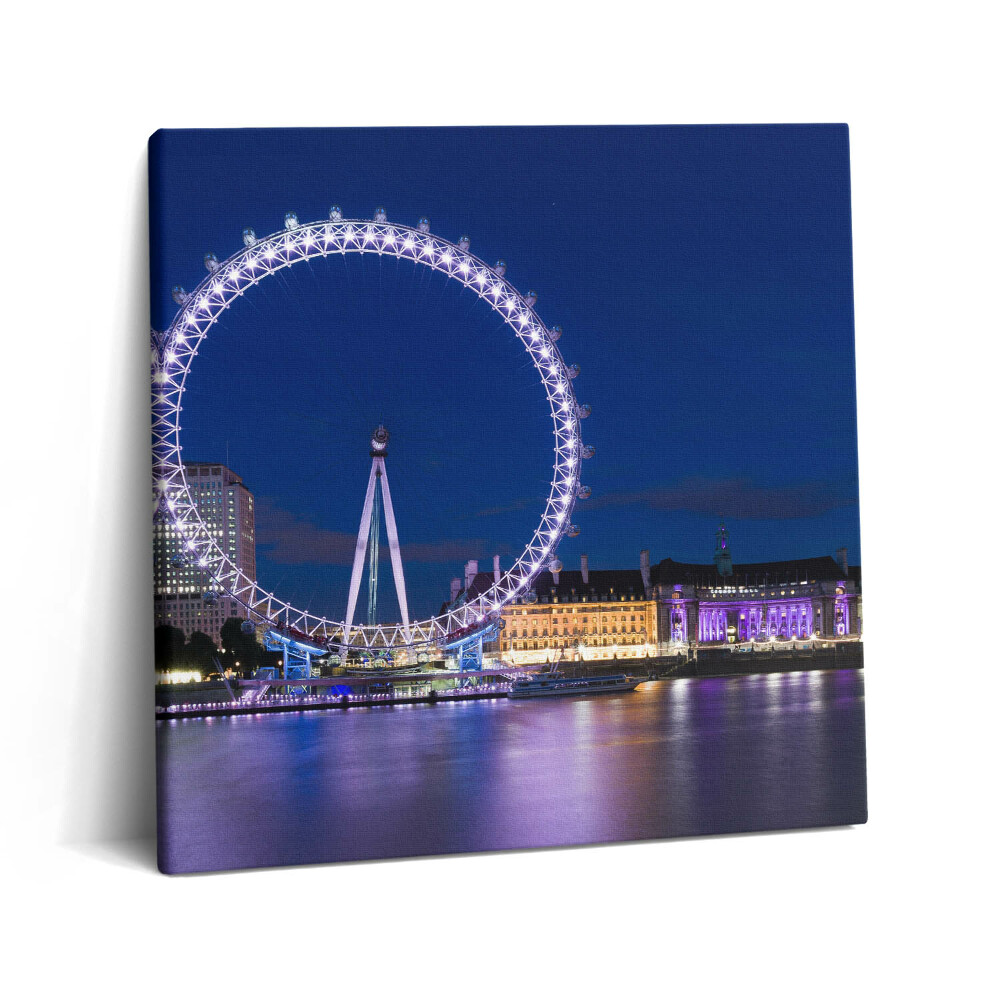 Foto-obraz canvas 60x60 Diabelski młyn London Eye London