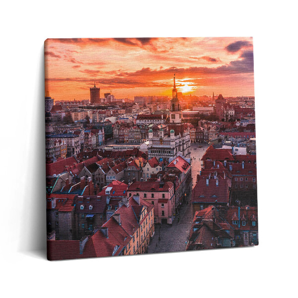 Obraz canvas 60x60 Poznań - panorama