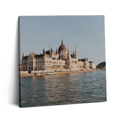 Foto-obraz canvas 60x60 Budynek parlamentu w Budapeszcie