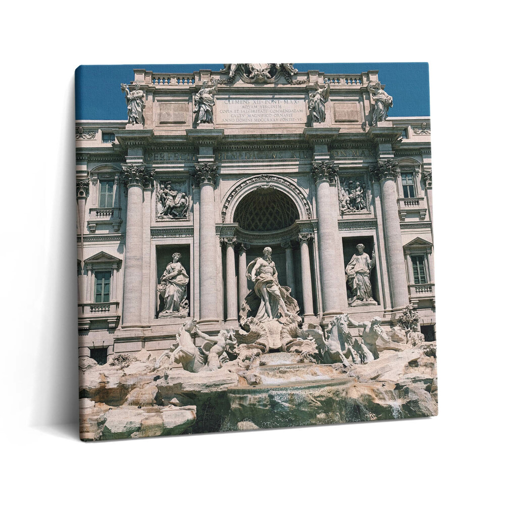 Foto-obraz canvas 60x60 Fontanna di Trevi w Rzymie